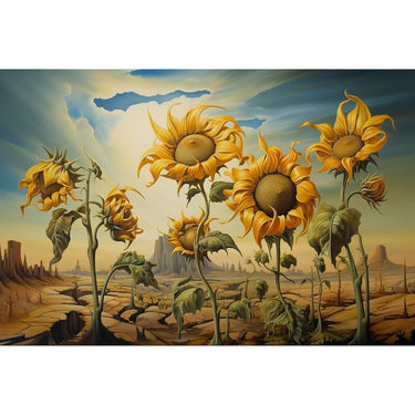 Sunflower Surrealism canvas